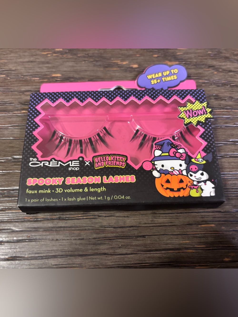Hello Kitty Spooky Season Pink Faux Mink Lashes by The Crème Shop